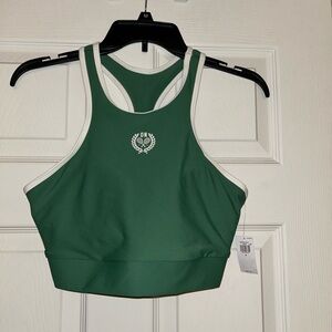 Old Navy Green and White Sports Bra